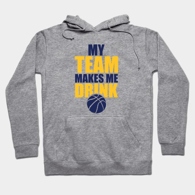 NBA Indiana Pacers Drink Hoodie by SillyShirts